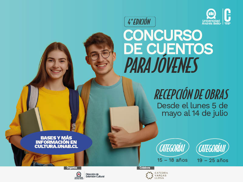 UNAB convoca a su 4° Concurso Nacional de Cuentos.