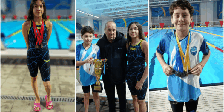 Notable desempeño del Club Natal de Talca en el campeonato nacional de natación.
