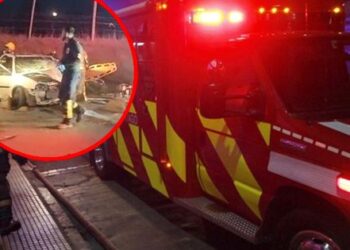 Accidente en Lo Echevers deja a dos heridos y obliga a desviar el tráfico.