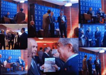 Ex presidente de Ecuador se une a encuentro universitario con el ex canciller Roberto Ampuero.