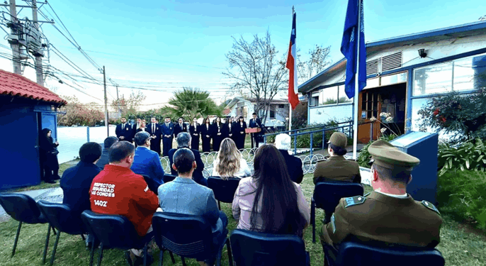 Ceremonia del aniversario de la PDI.