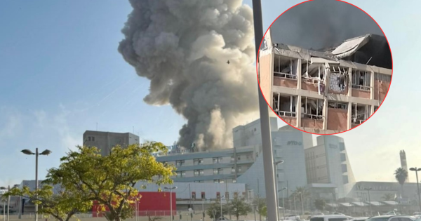 Ataque iraní impacta hospital en Israel: misil deja 40 heridos en Beersheba.