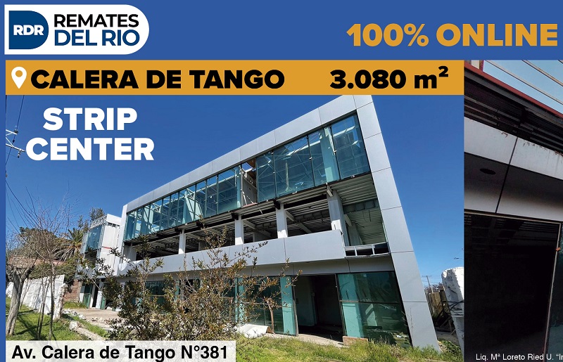 ¡Inversionistas, tomen nota!: se subastará un edificio comercial en el centro de Calera de Tango.