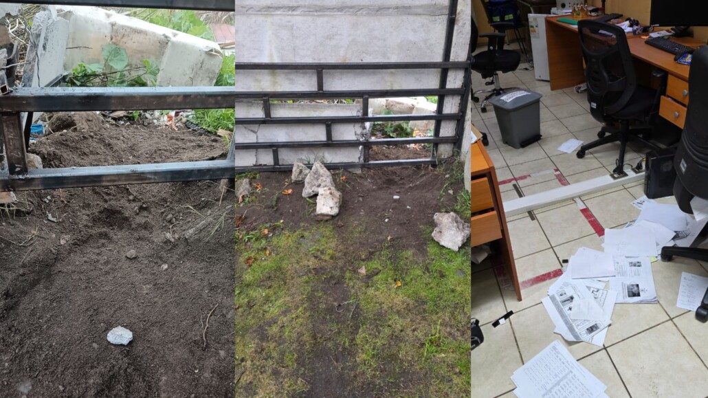 Delincuentes robaron el Cesfam de Los Ángeles al excavar bajo el cerco perimetral.