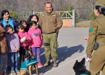 Niños de una escuela rural en Alto Biobío fueron sorprendidos de manera agradable gracias a Carabineros.