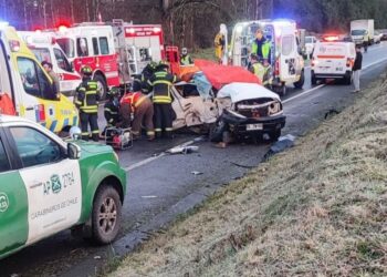 Accidente de alta energía causa la muerte de dos vecinos en carretera cerca de Osorno.