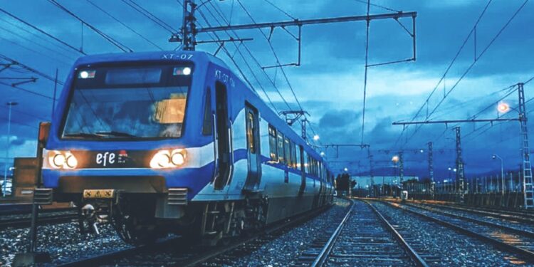 El Servicio de Metro Valparaíso funcionó con intervalos de 30 minutos entre Puerto y Limache por el fuerte sistema frontal.