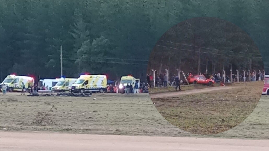 Cerca de 15 personas resultan lesionadas en un accidente en el autódromo de Yumbel: un vehículo chocó contra el público.