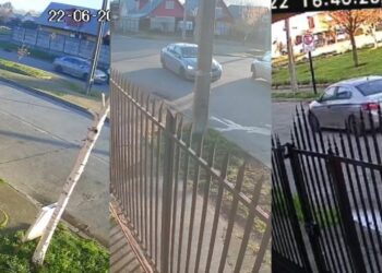 Fuga sorprendente de Mulchén a Los Ángeles: delincuentes casi atropellan a un carabinero en la Ruta 5 Sur.