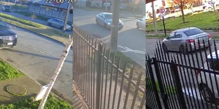 Fuga sorprendente de Mulchén a Los Ángeles: delincuentes casi atropellan a un carabinero en la Ruta 5 Sur.