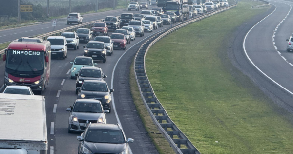 Nuevo choque en la Autopista Los Libertadores causa taco gigantesco hacia Santiago.