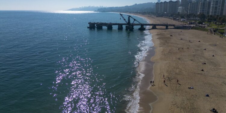 Se activa el despliegue de equipos municipales en varios lugares de Viña del Mar tras la alerta de tsunami para las costas chilenas.