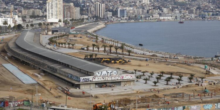 Los avances en el Parque Barón de Valparaíso llegan al 30%: Se prevé que una sección del proyecto sea entregada en septiembre.