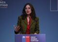 Ministra Camila Vallejo: Para el Gobierno, «era lo más adecuado» solicitar la renuncia de Javier Etcheberry.