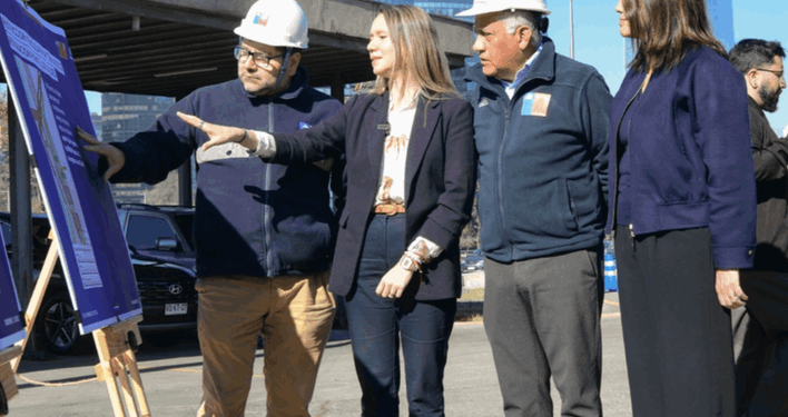 Comienzan las reparaciones del Puente Lo Saldes en Las Condes.