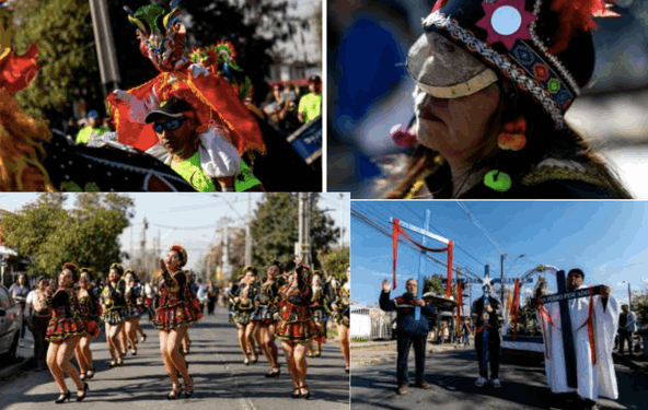 Lo Espejo llevó a cabo una procesión en el III Carnaval de La Tirana.