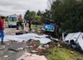 Hombre fallece tras un choque de alta energía en la Ruta 5 Sur: tres vehículos implicados.