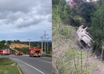 Conductor fallece tras un volcamiento de alta energía en la ruta rural de Lituelche.