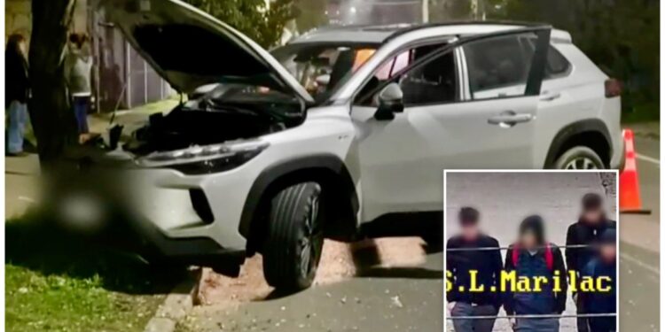 Arrestan a cinco estudiantes en La Reina por un violento portonazo: llevaban sus uniformes puestos.