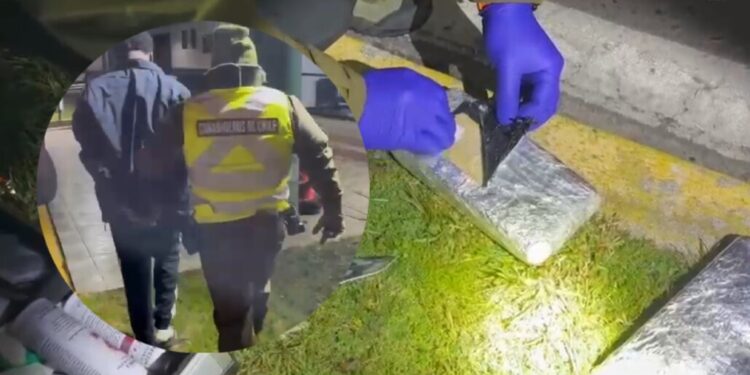 Detenidos dos individuals y confiscados más de seis kilos de droga tras las fiscalizaciones en Cabrero.