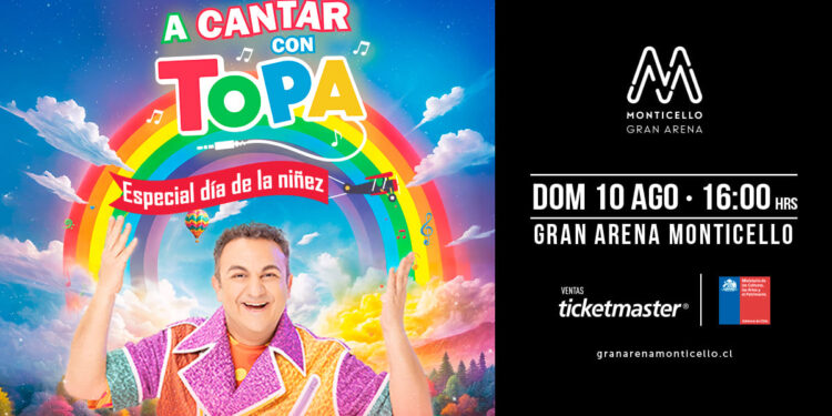 Topa festeja el Día de la Niñez en el Gran Arena Monticello.