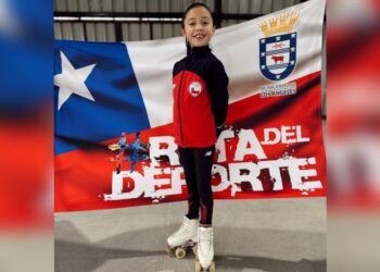 Niña angelina de 9 años será la representante de Chile en el campeonato sudamericano de patinaje artístico en Brasil.