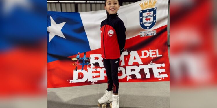 Niña angelina de 9 años será la representante de Chile en el campeonato sudamericano de patinaje artístico en Brasil.