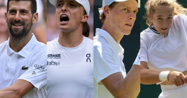 Djokovic, Sinner, Swiatek y Andreeva buscan un lugar en las semis de Wimbledon.