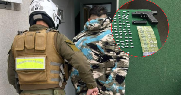 Colina: Carabineros detienen a un hombre tras fiscalización.