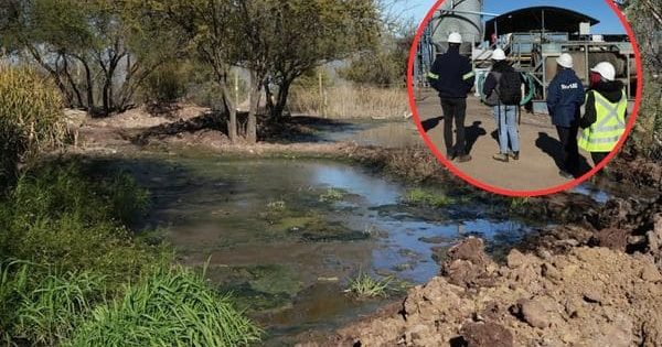 Autoridades revisan planta en Tiltil tras derrame de líquidos industriales.