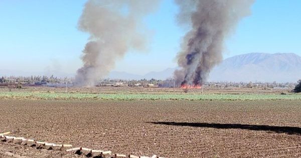 [LAMPA] Emergencia por incendio de campos en Batuco