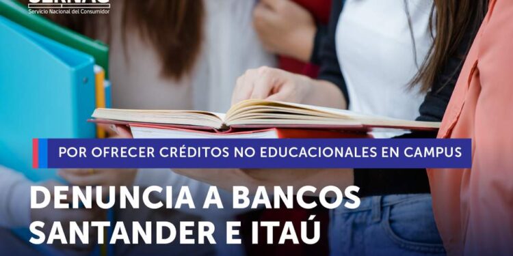 SERNAC interpone denuncias a bancos en las universidades.