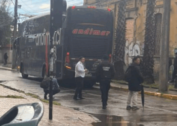 Anciano fallece tras ser atropellado por un bus en el centro de Curicó.