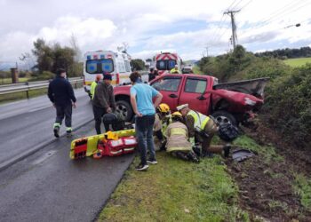 Ocho vehículos volcaron en varios accidentes en la Ruta 5 Sur: situación de emergencia entre San Javier y Villa Alegre.
