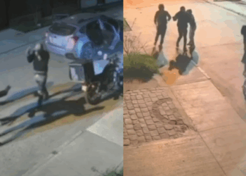 Asalto violento a repartidor en Conchalí: delincuentes lo agredieron y le robaron la moto.