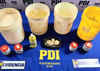 Desmantelan laboratorio ilegal de drogas en Copiapó y incautan más de 500 mil dosis de cocaína.