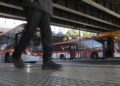 El paro de los conductores de RBU Santiago impacta 50 recorridos del sistema RED.