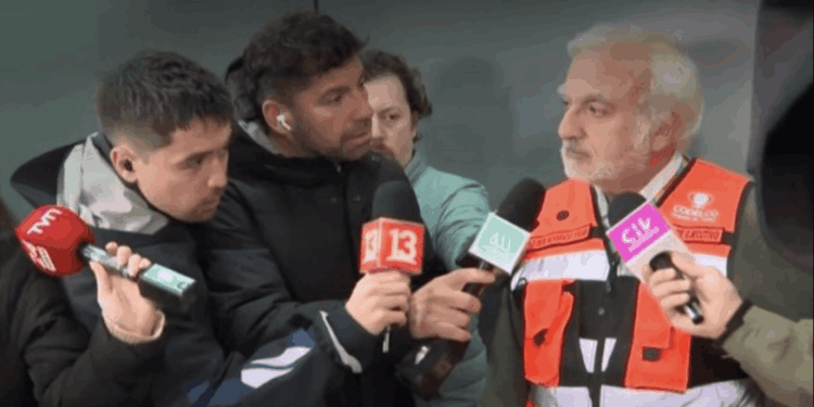 Rescate de cinco trabajadores en marcha.