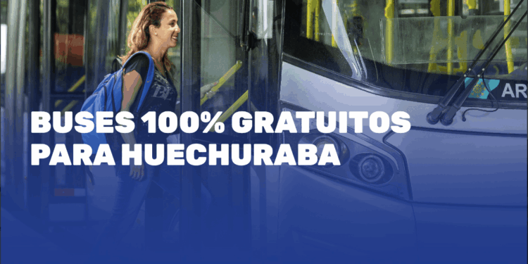 Buses completamente gratis para Huechuraba