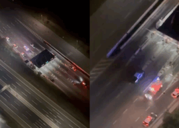 Carabineros frustran asalto a balazos en peaje de Puente Alto: dos ladrones resultan heridos.