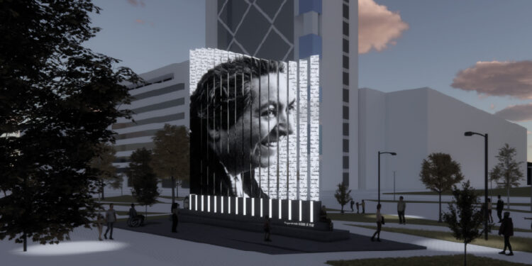 Gabriela Mistral tendrá su monumento en pleno centro de Santiago.