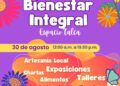 Feria de Bienestar Integral en Talca: talleres, productos artesanales y alimentos saludables.