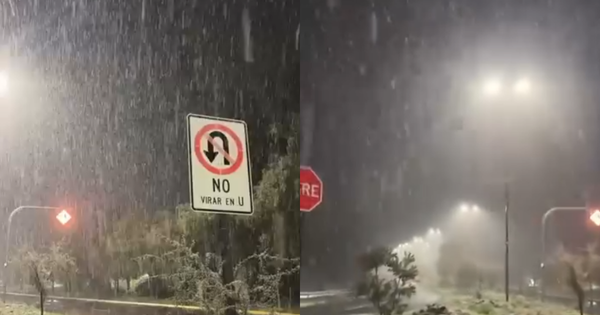 [COLUMNIA] Avisan cierre de calle en Pie Andino por la fuerte nevada.