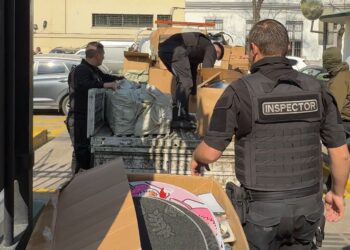 Estación Central: Operativo contra la piratería audiovisual