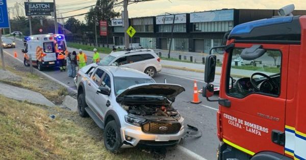 [AHORA] Accidente fuerte en la ruta Los Libertadores deja heridos.