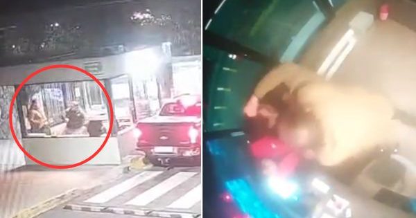 [VIDEO] Guardias reciben violenta golpiza en condominio de Chicureo mientras fiscalizaban la salida