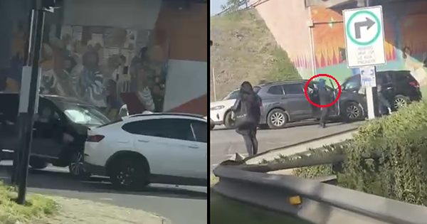 [VIDEO] Dos encerronas en pocos minutos en el cruce San José, Colina
