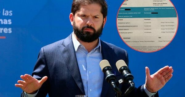 Presidente Boric revela resultados negativos de sus exámenes de drogas: “La desinformación es un riesgo”