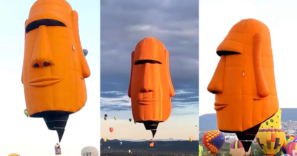 El globo aerostático Tupuna Moai brilla en Turquía y ya se prepara para su gira por Chile.