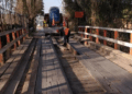 Corte de tránsito en el Puente Nuevo de la Estación Colina, Lampa, por labores de reparación.